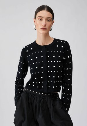 WITH STUDS - Chaqueta de punto - black