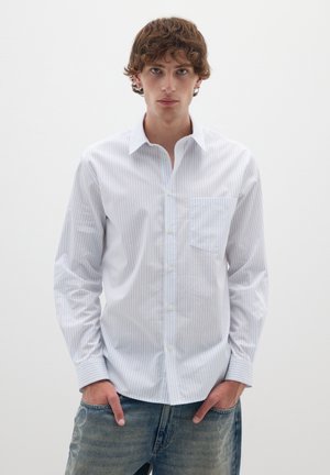 Hemd - white blue