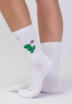 J.Clay, TENNISSOCKEN DINO LOVE - Chaussettes - weiß