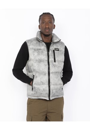SLEEVELESS MARBLE EFFECT PUFFER  - Smanicato - gris clair