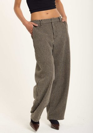 WIDE LEG - Trousers - brown