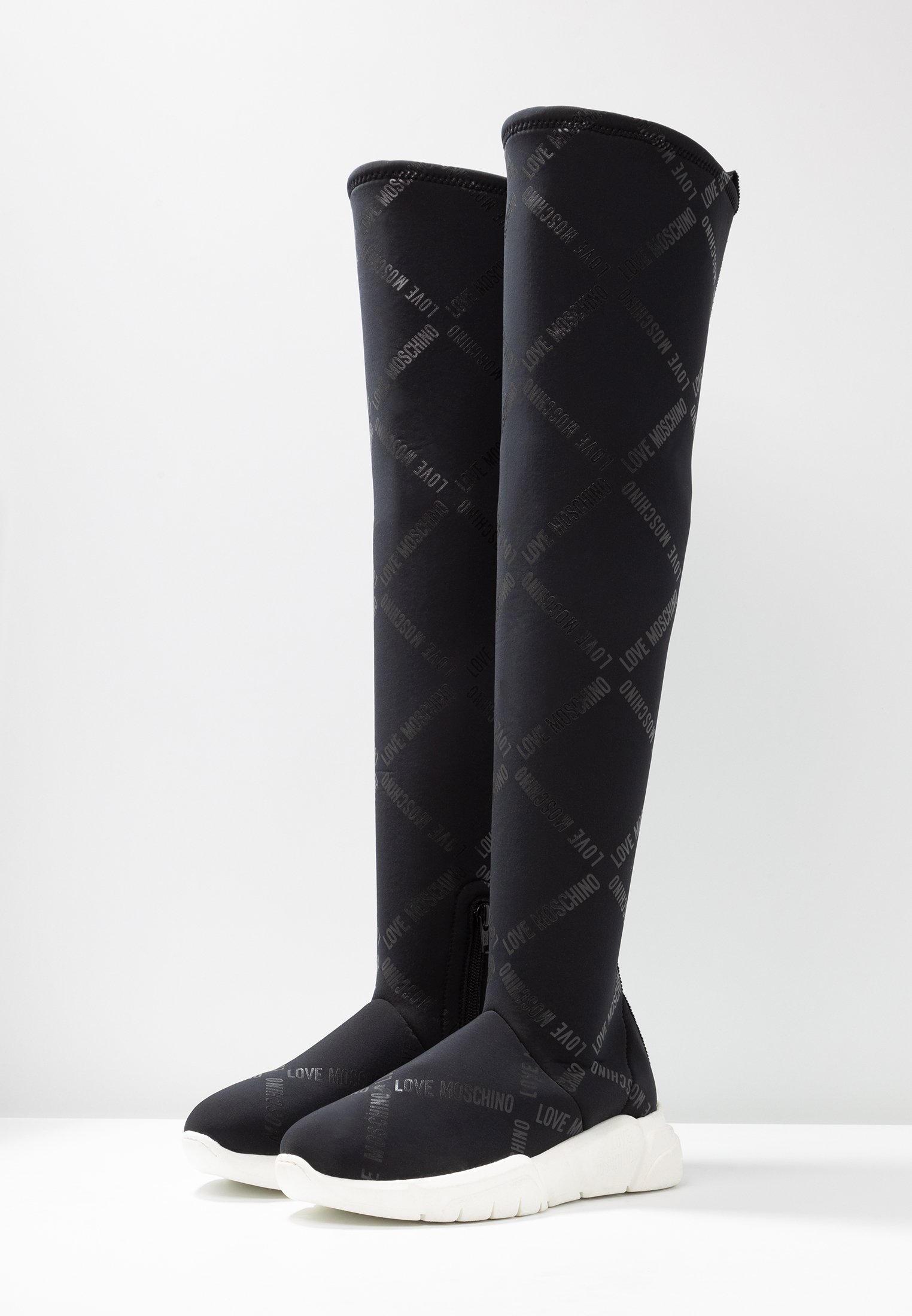 Love moschino over the knee boots Clearance