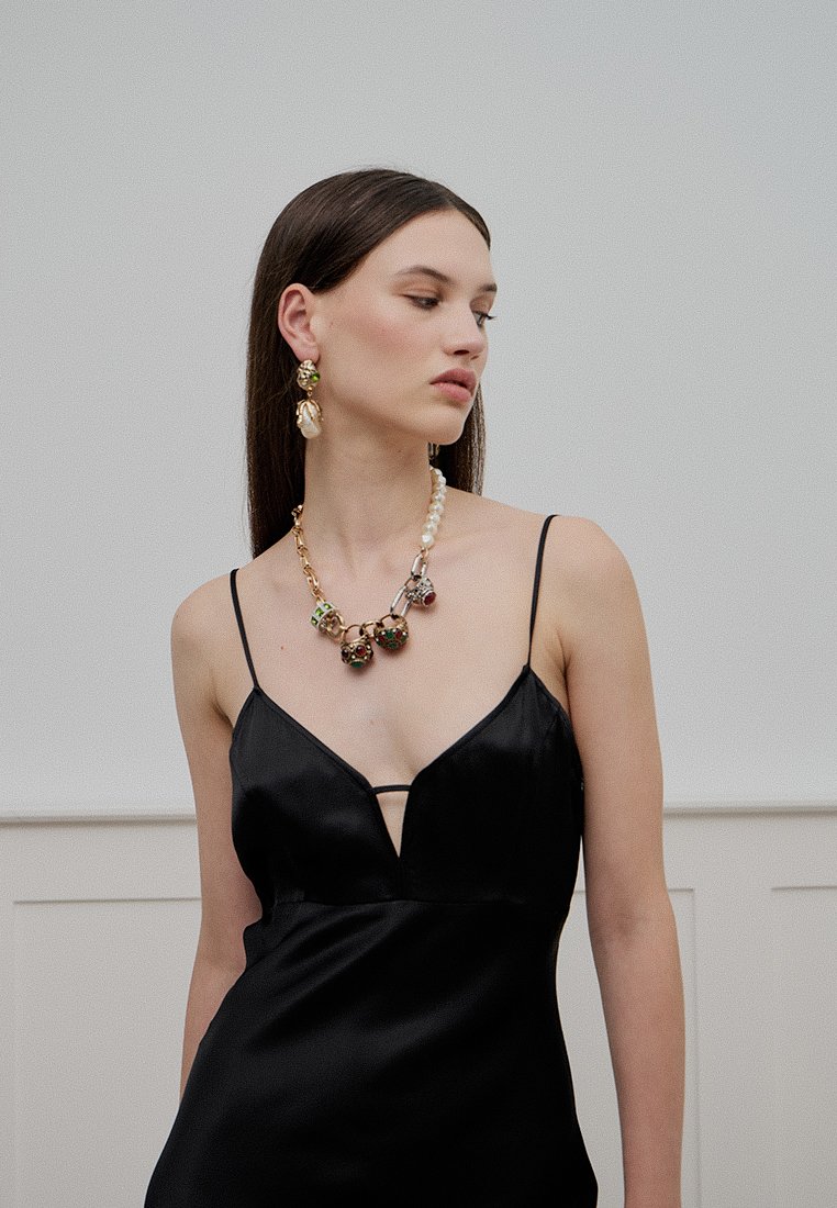 TWINSET Maxi-jurk zwart