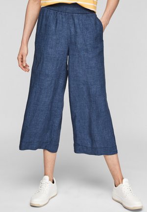 Trousers - mottled dark blue