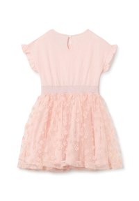 OVS WITH RUCHED SLEEVES AND FLORAL - Vestido de cóctel - pink