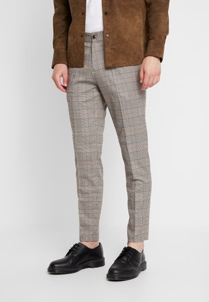 CHECK CLUB PANTS - Trousers - rust mix