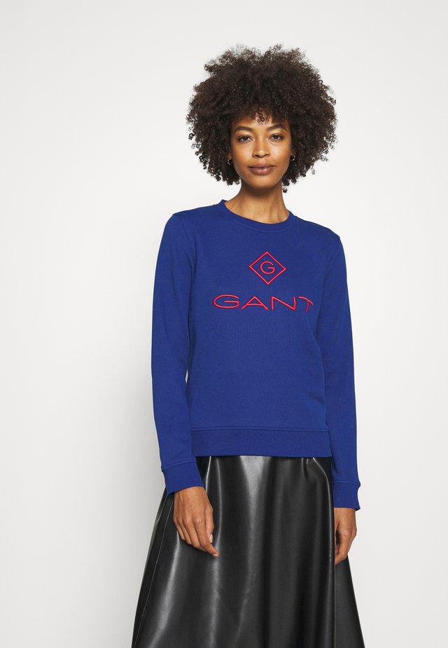 COLOR LOCK UP CNECK - Sweatshirt - crisp blue