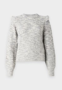 CILLA - Stickad tröja - silver grey melange