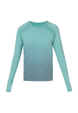 Sweaty Betty, ATHLETE FEATHERWEIGHT SEAMLESS LONG SLEEVE TOP - T-shirt à manches longues - deepgreen lustregreen ombre