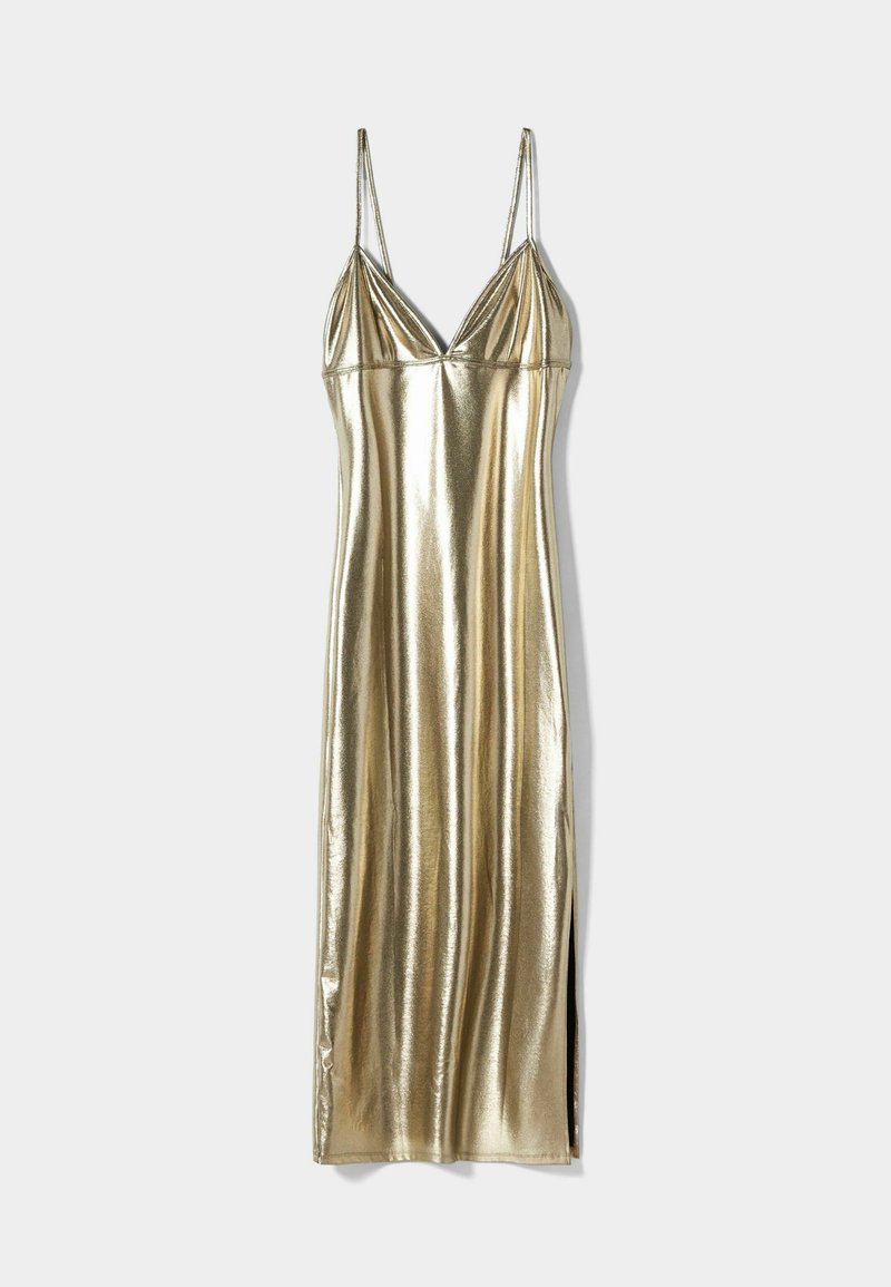 Bershka Jurk goudkleurig