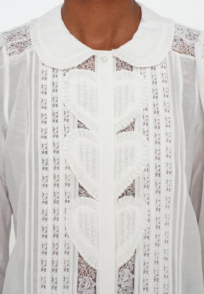 Alice + Olivia KURT RUFFLE BLOUSE - Pogājama blūze - off-white