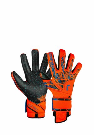 ATTRAKT FUSION GUARDIAN - Goalkeeping gloves - hyper orng elec/blue/blck