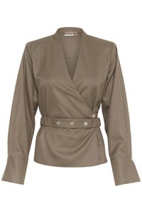 CACIA - Blouse - dark timberwolf melange