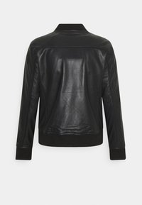 Selected Homme SLHICONIC - Casaco de couro - black