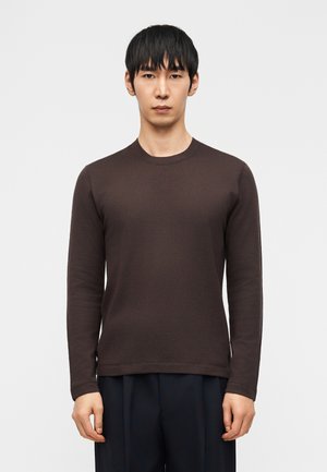 TEE KNITTED - Top s dlhým rukávom - iced coffee