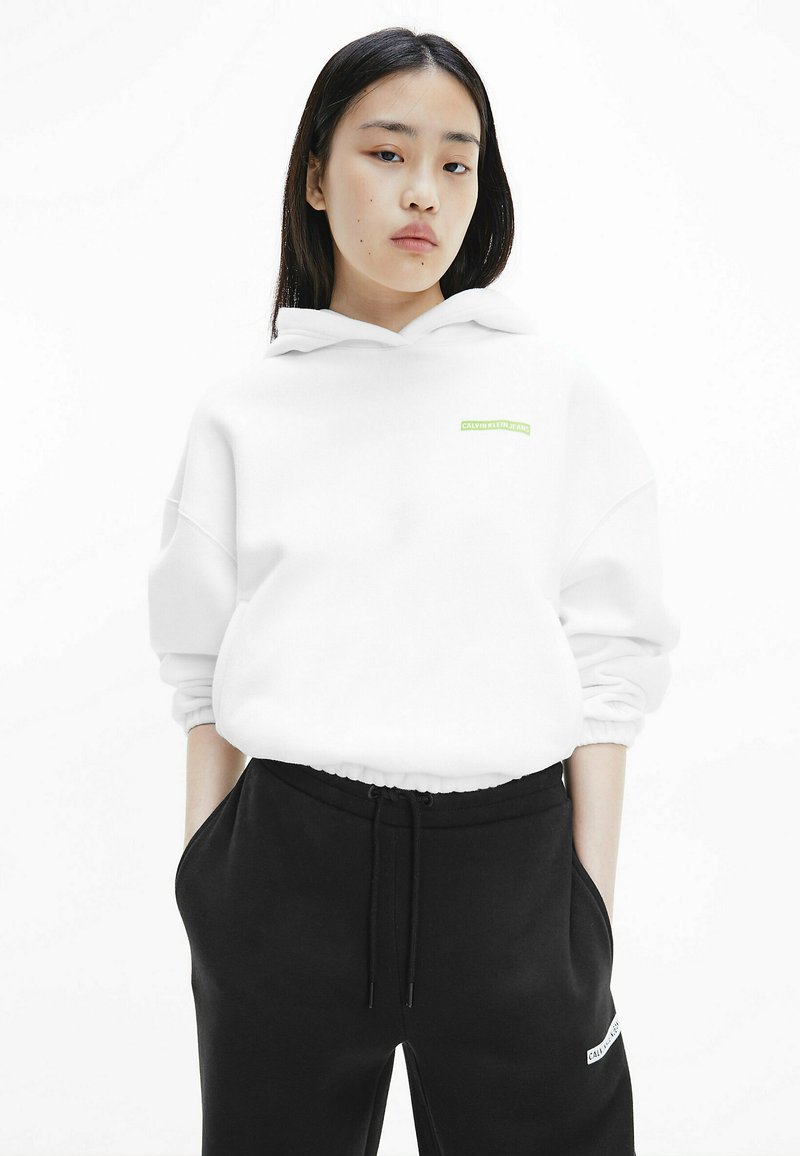 Calvin Klein Jeans Felpa con cappuccio - bright white