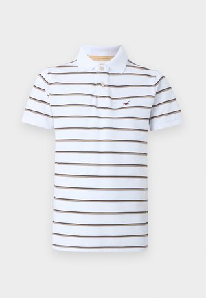 Hollister Co., VAULT STRIPE - Polo - white