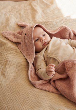 ALBERT HOODED TOWEL UNISEX - Vannas dvielis - rose