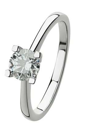 DAMENRING 585ER WEISSGOLD 1 DIAMANT - Ring - weißgold
