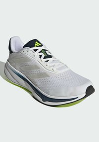 adidas Performance RESPONSE SUPER - Zapatillas running asfalto - cloud white metalic   lucid lemon