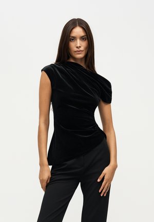 Anna Field by Zalando, VELVET TOP - Топ - black