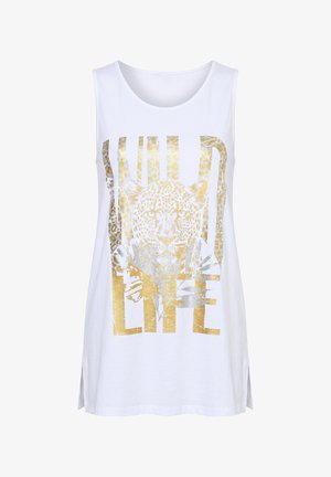 Angel of Style, TOP, A-LINE, LEOPARD PRINT, SLEEVELESS - Top - snow white