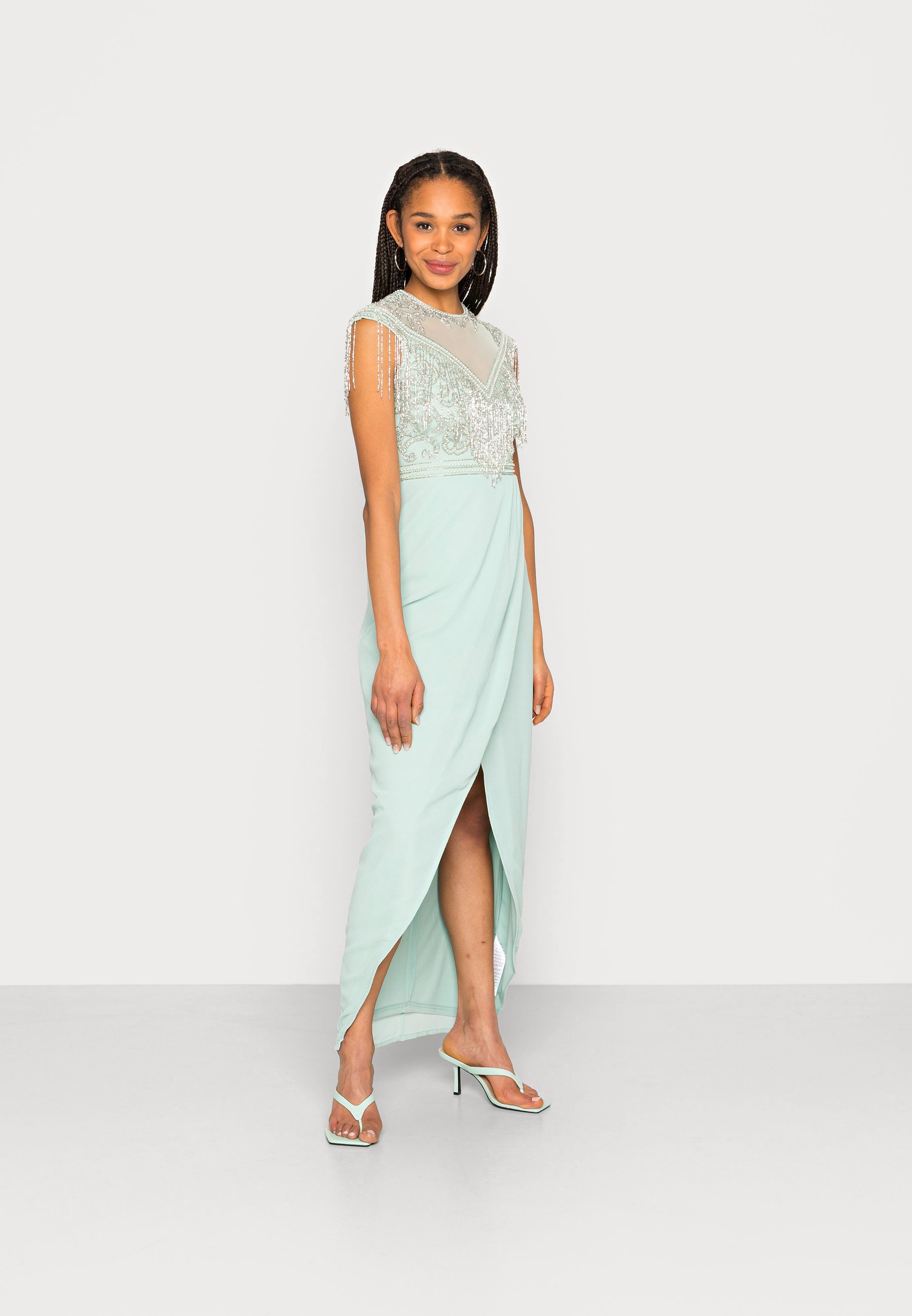 Beads SAVANNAH - Occasion wear - sage 
