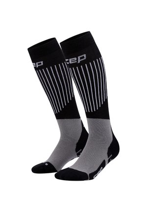SKI COMPRESSUON ULTRALIGHT TALL - Kniestrümpfe - black grey