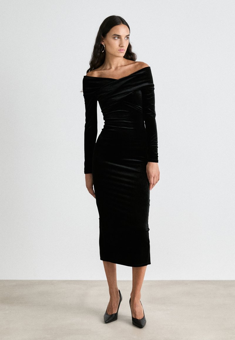 AllSaints DELTA DRESS - Cocktail dress / Party dress - black - Zalando.co.uk