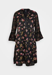 VMSMILLA 3/4 SHORT DRESS - Kjole - black