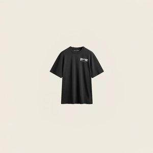Black short-sleeve t-shirt with "HOUSE OF SUNNY" printed in white on the upper left chest, displayed on a plain light background.