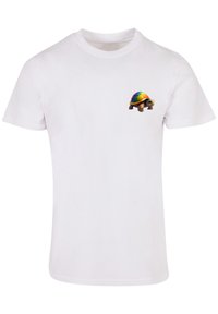 RAINBOW TURTLE UNISEX - T-Shirt print - weiß