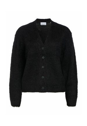Object, OBJHARRY L/S LO KNIT CARDIGAN NOOS - Gilet - black