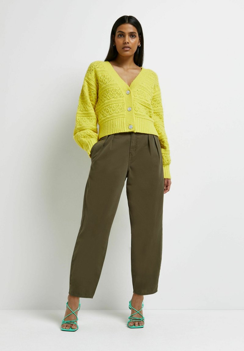 Damen Strickjacken | River Island Strickjacke yellow/gelb - XE83376 Damen Strickjacken | River Island Strickjacke yellow/gelb - XE83376