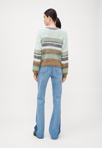 ONLY Tall ONLALYSSA LIFE O NECK - Pulóver - magnet/aqua gray/cloud dancer/hedge green