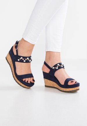 Marco Tozzi Sandales à talons hauts - dark blue