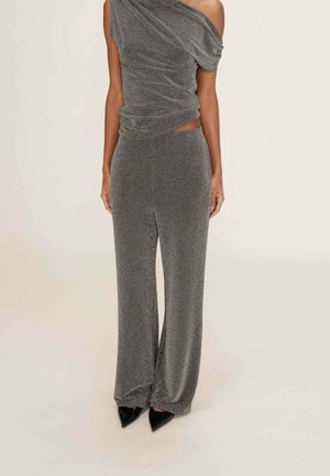 LARGE EN TRUTH - Pantalon classique - argent