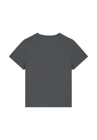 Korte mouw t-shirt in donkergrijze katoen. Klassiek crew neck ontwerp met een zachte textuur en zonder zichtbare patronen of hardwaredetails.