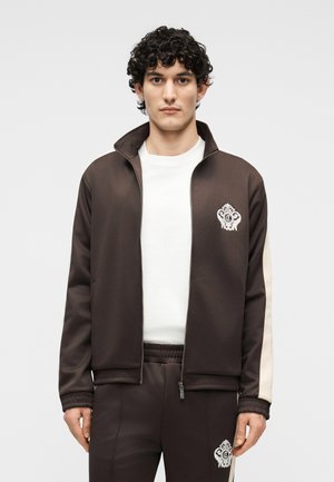 Φούτερ με φερμουάρ - black coffee