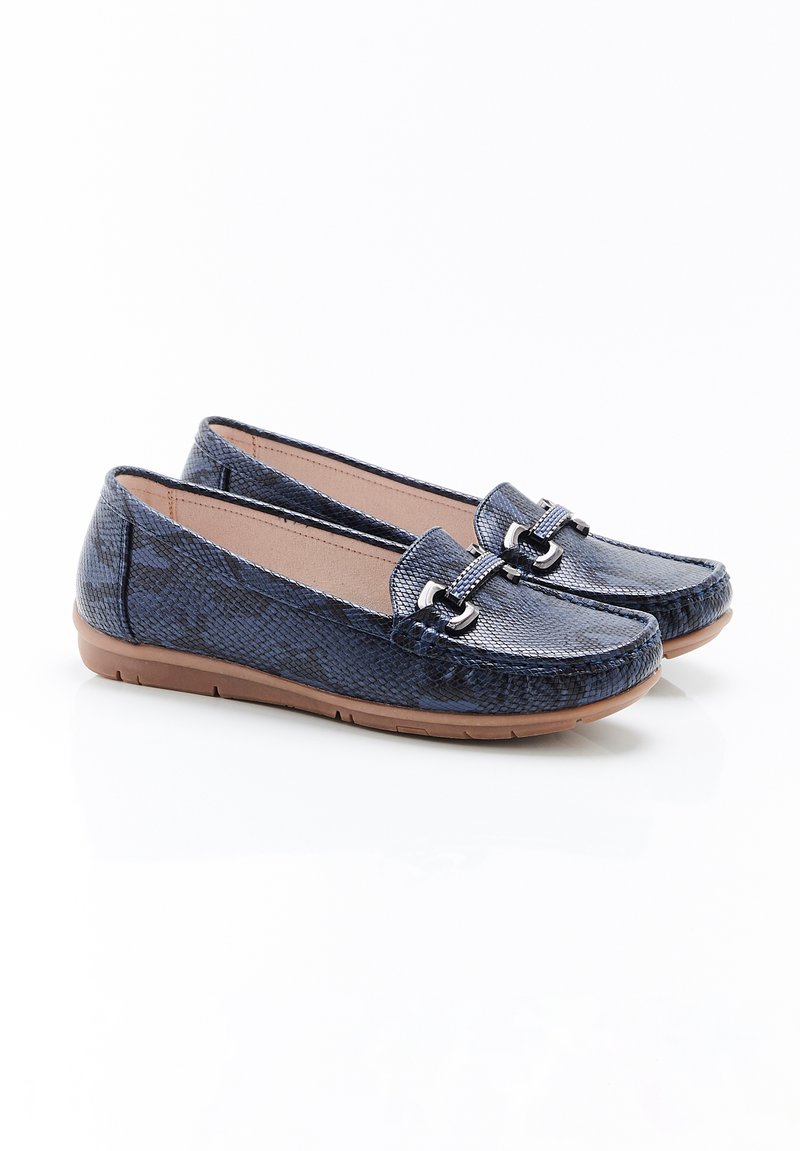 Mocassini neri con morsetto e soletta memory foam 15562 da Donna