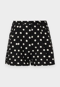 ONLTAMILA PLEAT - Shortsit - black/ecru
