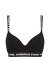 LOGO PADDED BRA - Modrček za pod majico - black