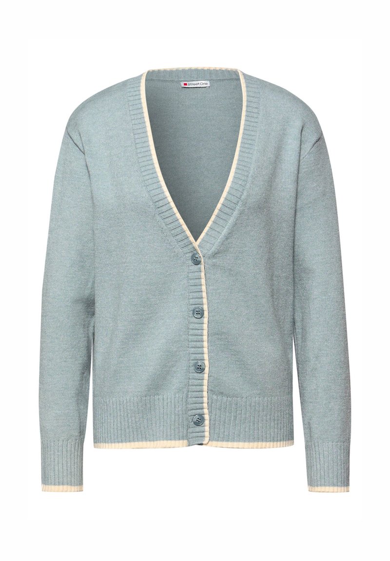 Street One MIT KONTRASTDETAILS Strickjacke blau/hellblau