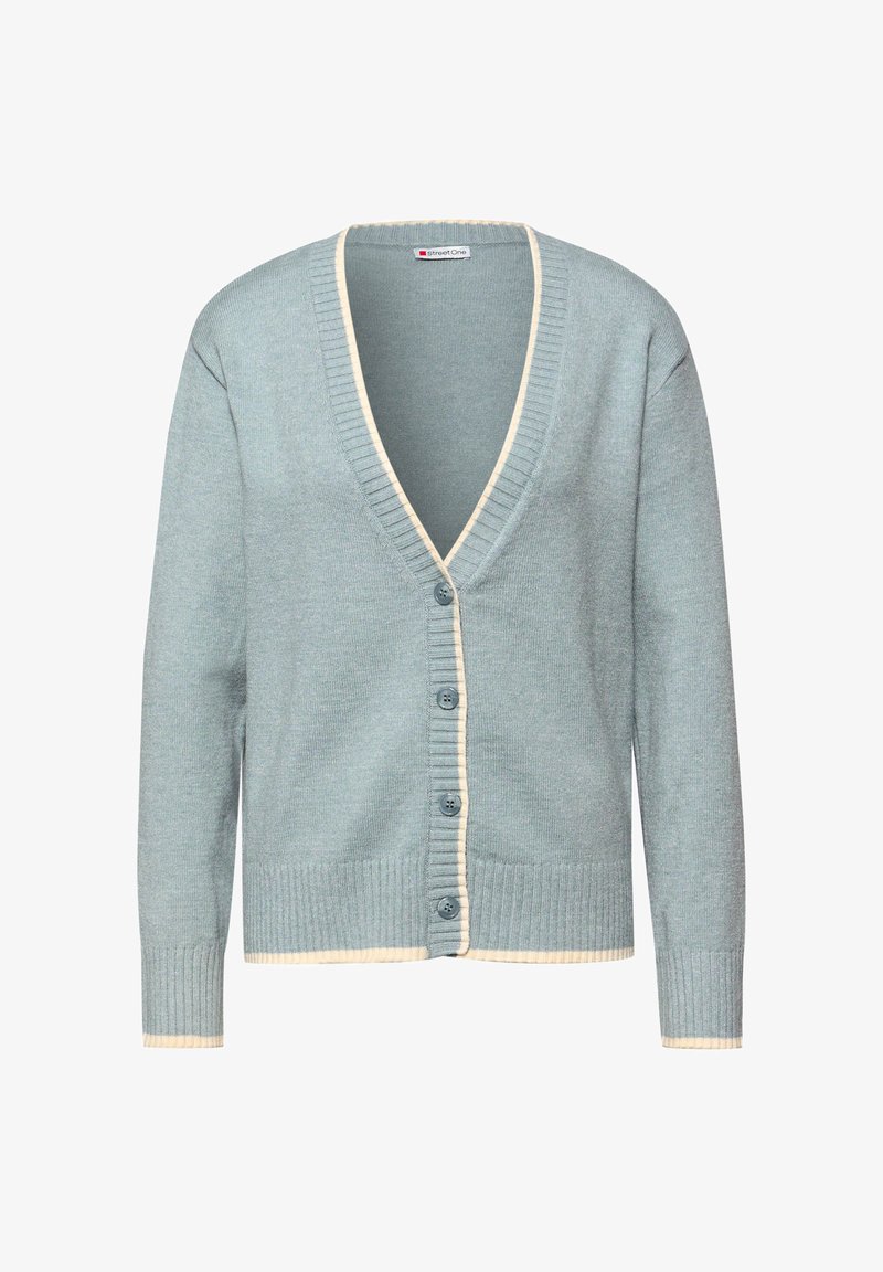 Street One MIT KONTRASTDETAILS Strickjacke blau/hellblau