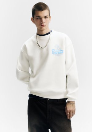 PEANUTS - Bluză de molton - white