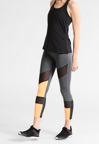 Even&Odd active Tights - mottled dark grey