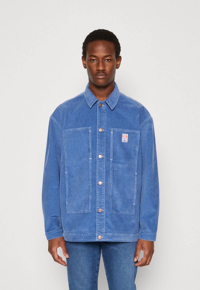 Wrangler CASEY WORKER JACKET Summer jacket deep water/blue denim