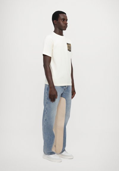 Evisu POCKET & SEAGULL TEE - Μπλουζάκι με στάμπα - beige