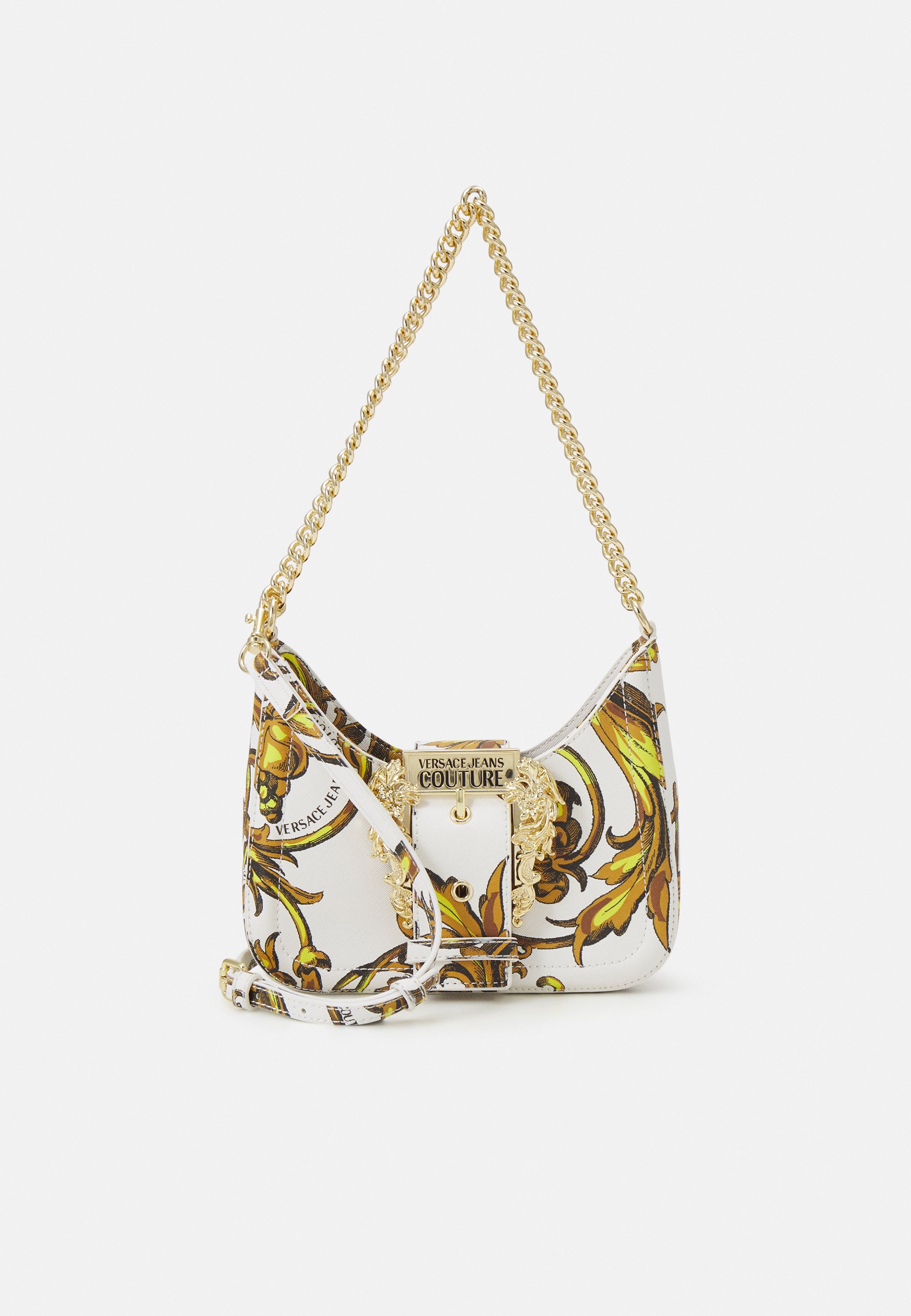 Versace Jeans Couture BAROQUE SAFFIANO CROSSBODY - Bolso de mano - white/ blanco - Zalando.es