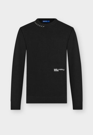 Karl Lagerfeld Jeans, LOGO SWEATER - Maglione - black
